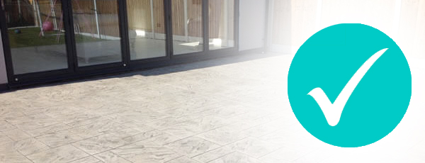 Oil free concrete paving