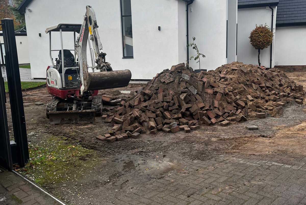 Before - Driveway excavation